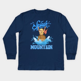 Splash on the mountain Kids Long Sleeve T-Shirt